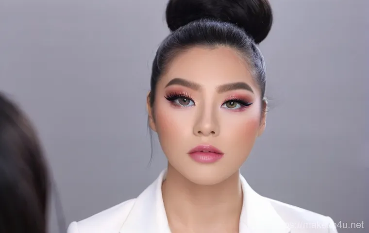 신입 메이크업 아티스트 생존 전략 - **A warm and engaging scene where a female makeup artist, Gemma, is having a friendly consultation w...